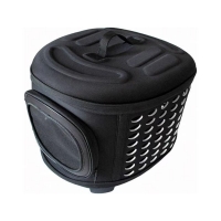 Τσάντα μεταφοράς κατοικιδίων με τρύπες μαύρη Υ32×43×38εκ.