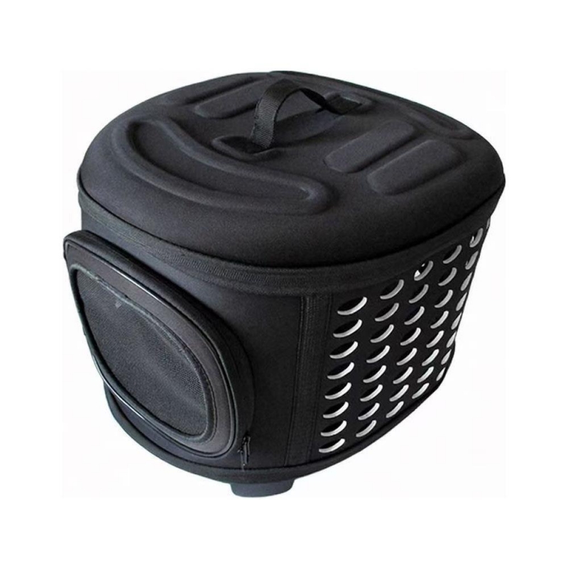 Τσάντα μεταφοράς κατοικιδίων με τρύπες μαύρη Υ32×43×38εκ.