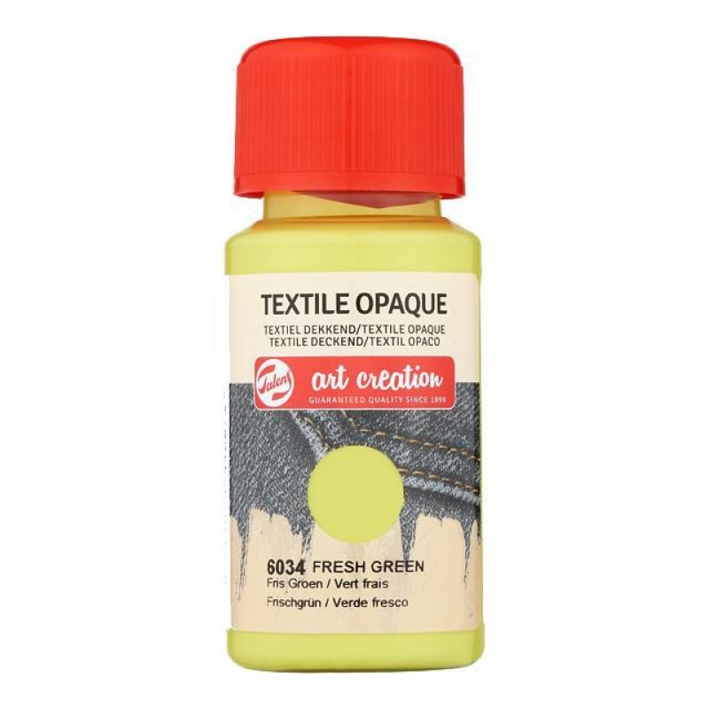 Talens χρώμα textile opaque 6034 fresh green 50ml