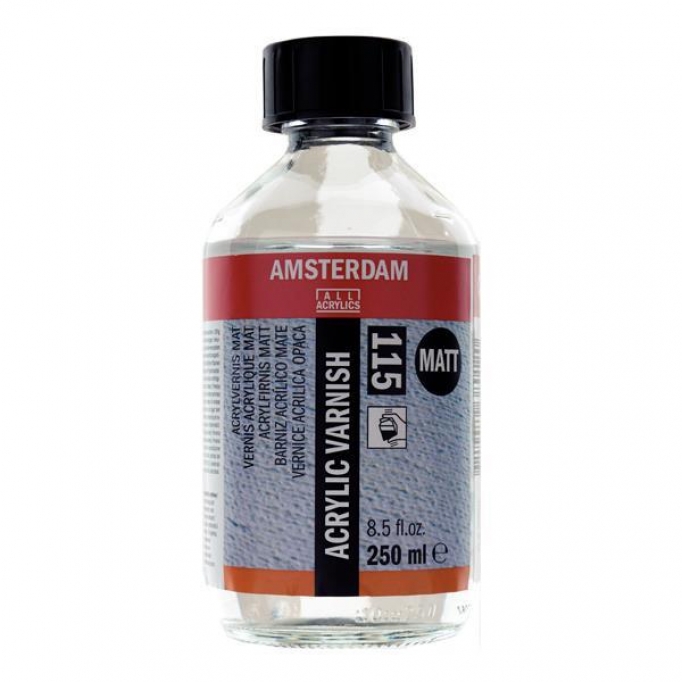 Talens amsterdam acrylic varnish Matt 115 250ml.