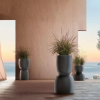 Γλάστρα - κασπώ Duala γκρι Y41xΦ30εκ. Γλάστρα - κασπώ Duala γκρι Y41xΦ30εκ.