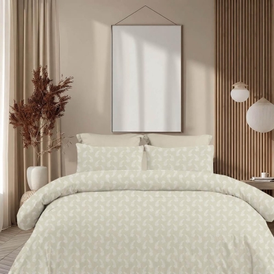 Σετ υπέρδιπλα σεντόνια Vivian beige από 100% βαμβάκι 245x260εκ. Σετ υπέρδιπλα σεντόνια Vivian beige από 100% βαμβάκι 245x260εκ.