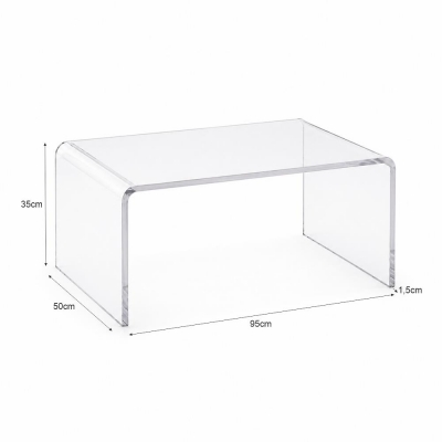 Τραπεζάκι σαλονιού Nextdeco ακρυλικό διάφανο Υ35x95x50εκ. Τραπεζάκι σαλονιού Nextdeco ακρυλικό διάφανο Υ35x95x50εκ.
