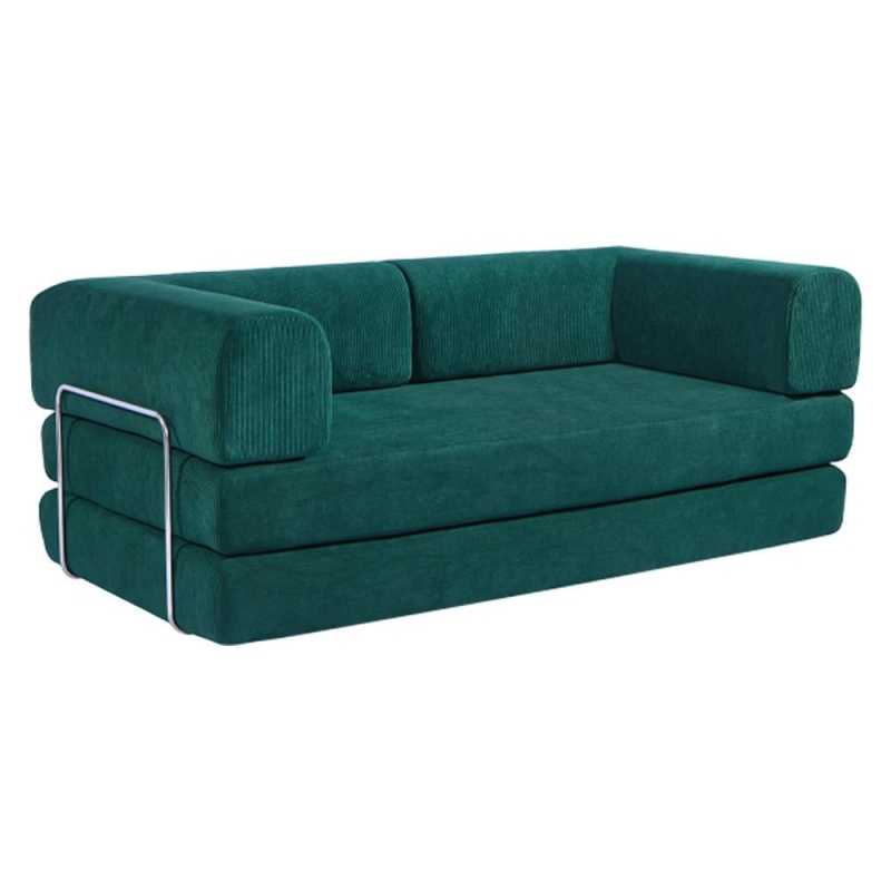 Compressed Nextdeco καναπές-κρεβάτι πράσινος 200x100x75εκ. Compressed Nextdeco καναπές-κρεβάτι πράσινος 200x100x75εκ.