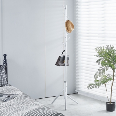 Καλόγερος μεταλλικός Nextdeco λευκός Y175εκØ58εκ.