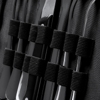 Σετ Μαχαιροπίρουνα - Πιάτων 9 τμχ ανοξείδωτο ατσάλι - Θήκη ⌀24x4εκ.