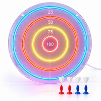 Φωτιζόμενος στόχος LED Neon πολύχρωμος 45x45εκ. Φωτιζόμενος στόχος LED Neon πολύχρωμος 45x45εκ.