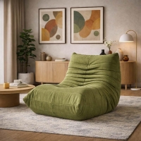 Compressed Nextdeco πολυθρόνα Togo χακί Υ70x85x103εκ.