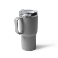 Θερμός - κούπα 600 ml γκρι ανοξείδωτο ατσάλι Υ18,9xØ9εκ. Θερμός - κούπα 600 ml γκρι ανοξείδωτο ατσάλι Υ18,9xØ9εκ.