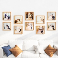 Κορνίζα τοίχου ξύλινη με ακρυλικό τζάμι 30x30εκ.