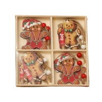 Χριστουγεννιάτικα στολίδια δέντρου Gingerbread 2 σετ 12 τεμαχίων 6,5x5εκ. Χριστουγεννιάτικα στολίδια δέντρου Gingerbread 2 σετ 12 τεμαχίων 6,5x5εκ.