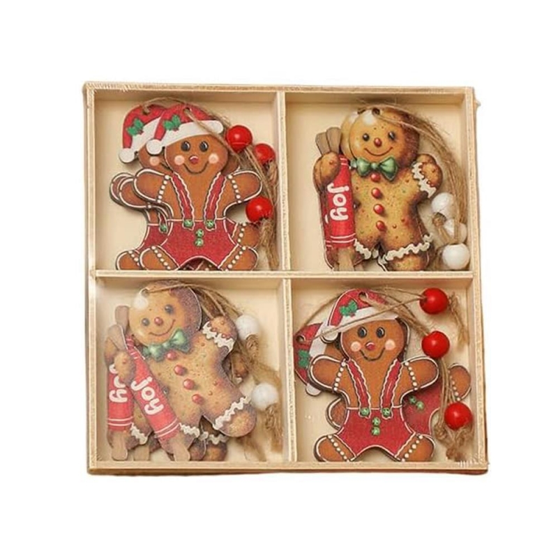 Χριστουγεννιάτικα στολίδια δέντρου Gingerbread 2 σετ 12 τεμαχίων 6,5x5εκ. Χριστουγεννιάτικα στολίδια δέντρου Gingerbread 2 σετ 12 τεμαχίων 6,5x5εκ.