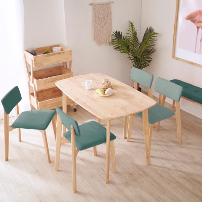 Καρέκλα τραπεζαρίαςNextdeco Natural μασίφ ξύλο πράσινη Y77x44x52εκ. Καρέκλα τραπεζαρίαςNextdeco Natural μασίφ ξύλο πράσινη Y77x44x52εκ.