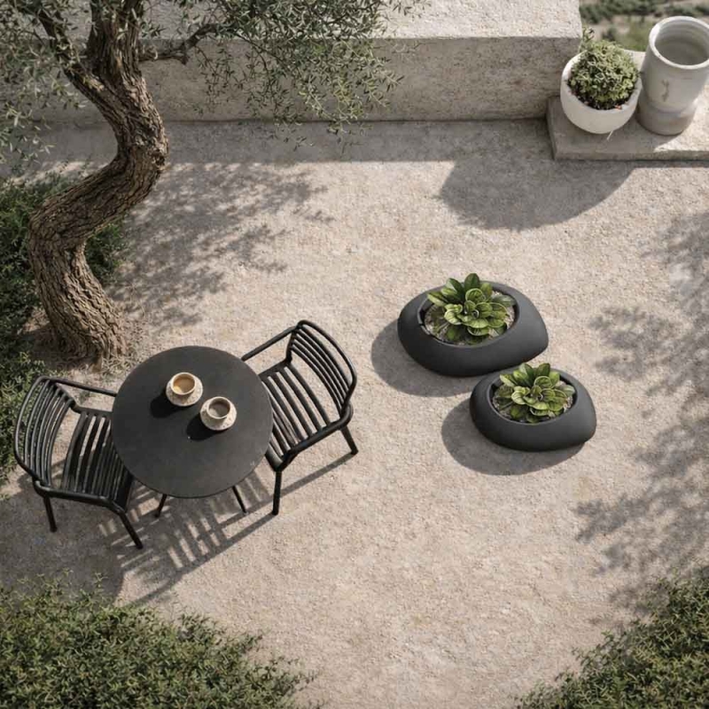 Γλάστρα - κασπώ Yeke μικρή μπεζ Υ24x50x40εκ. μικρή