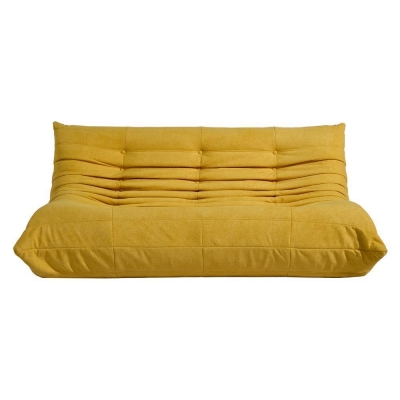 Compressed Nextdeco καναπές τριθέσιος Togo κίτρινος Υ70x174x102εκ.