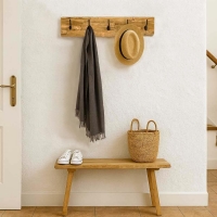 Κρεμάστρα τοίχου Nextdeco 5 γάντζοι Υ20×50×7εκ.