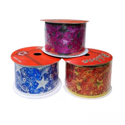 Κορδέλες χριστουγεννιάτικες 5,2εκ. x 9μ 3 χρώματα Κορδέλες χριστουγεννιάτικες 5,2εκ. x 9μ 3 χρώματα