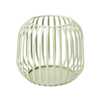 Κηροπήγιο μεταλλικό για ρεσώ πράσινο 12,5x11,4εκ