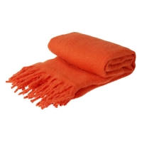 Ριχτάρι με κρόσσια πορτοκαλί 160x130εκ. Ριχτάρι με κρόσσια πορτοκαλί 160x130εκ.