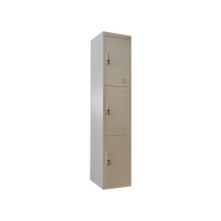 Ντουλάπι μεταλλικό Nextdeco 3 πόρτες με κλειδιά Υ185x38x45εκ.