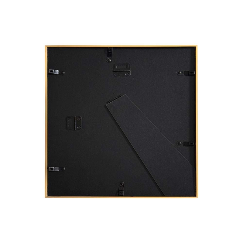 Κορνίζα τοίχου μεταλλική χρυσή με ακρυλικό τζάμι 30x30εκ. Κορνίζα τοίχου μεταλλική χρυσή με ακρυλικό τζάμι 30x30εκ.