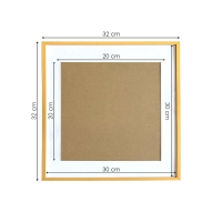 Κορνίζα τοίχου μεταλλική χρυσή με ακρυλικό τζάμι 30x30εκ. Κορνίζα τοίχου μεταλλική χρυσή με ακρυλικό τζάμι 30x30εκ.