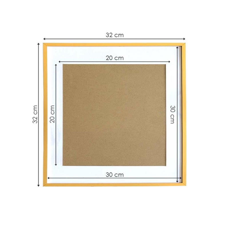 Κορνίζα τοίχου μεταλλική χρυσή με ακρυλικό τζάμι 30x30εκ. Κορνίζα τοίχου μεταλλική χρυσή με ακρυλικό τζάμι 30x30εκ.