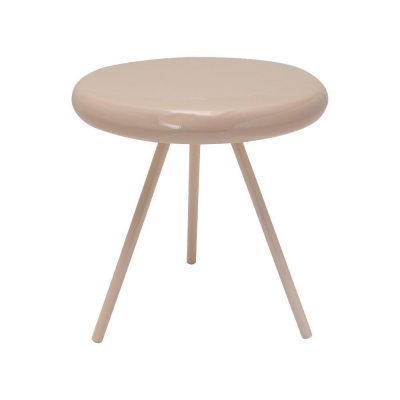 Τραπεζάκι μεταλλικό γυαλιστερό Nextdeco μπεζ Y45xØ40εκ. Τραπεζάκι μεταλλικό γυαλιστερό Nextdeco μπεζ Y45xØ40εκ.