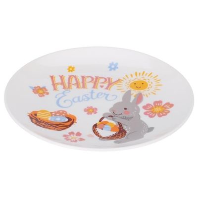 Πιάτο Πασχαλινός Λαγός πορσελάνη Ø19×2εκ Πιάτο Πασχαλινός Λαγός πορσελάνη Ø19×2εκ