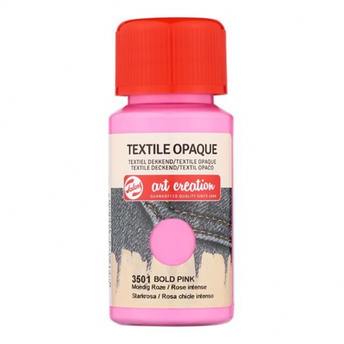 Talens χρώμα textile opaque 3501 bold pink 50ml