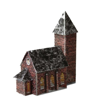 Μοντέλα με κοπτικά από χαρτί 250γρ. "Χριστουγεννιάτικα κτίρια" 21x29.7εκ. (PM-0004)