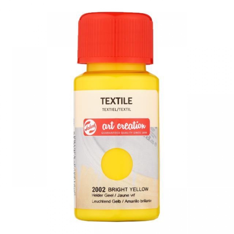 Talens χρώμα textile 2002 bright yellow 50ml