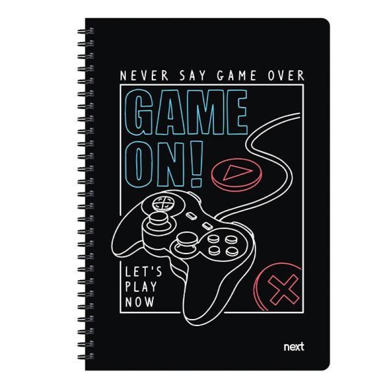 Next trends game on τετράδιο σπιράλ 3 θέματα 105 φύλλα 21x29εκ.