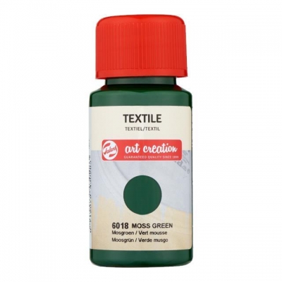 Talens χρώμα textile 6018 moss green 50ml