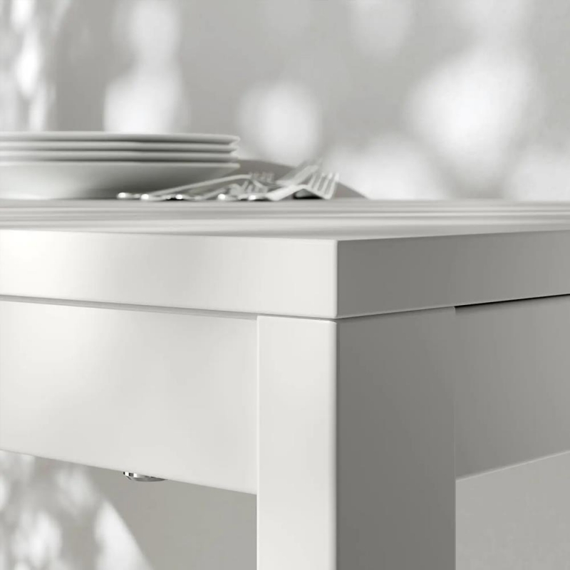 Τραπέζι μεταλλικό Nextdeco με επιφάνεια μοριοσανίδας λευκό Y75 x75 x 75εκ, Τραπέζι μεταλλικό Nextdeco με επιφάνεια μοριοσανίδας λευκό Y75 x75 x 75εκ,