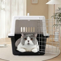 Κλουβί μεταφοράς κατοικιδίων πλαστικό Υ37×58×37εκ.