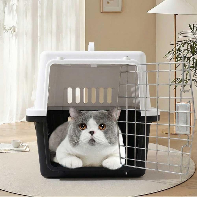 Κλουβί μεταφοράς κατοικιδίων πλαστικό Υ37×58×37εκ.