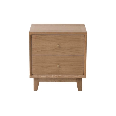 Κομοδίνο Nextdeco μασίφ ξύλο δρυός Υ55x45x35εκ.