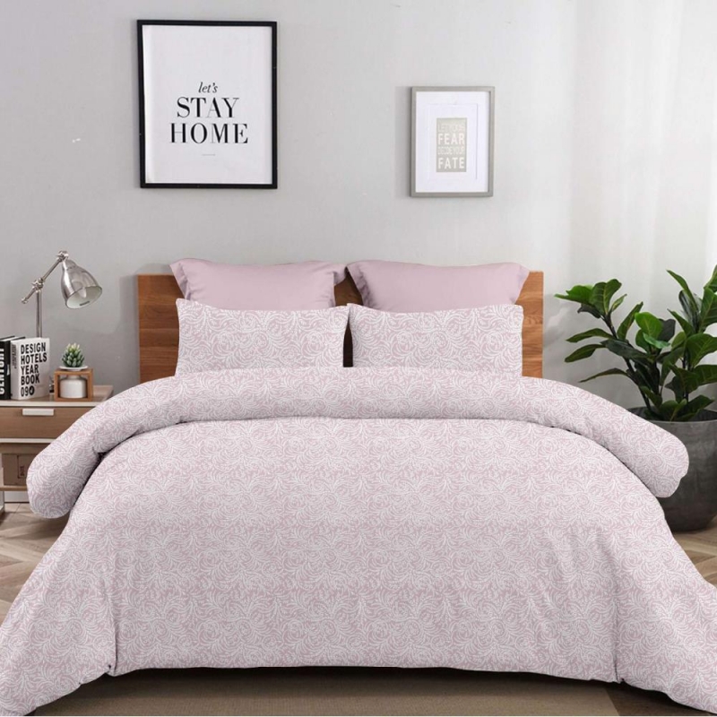 Σετ υπέρδιπλα σεντόνια Aliessia dusty rose από 100% βαμβάκι 245x260εκ. Σετ υπέρδιπλα σεντόνια Aliessia dusty rose από 100% βαμβάκι 245x260εκ.