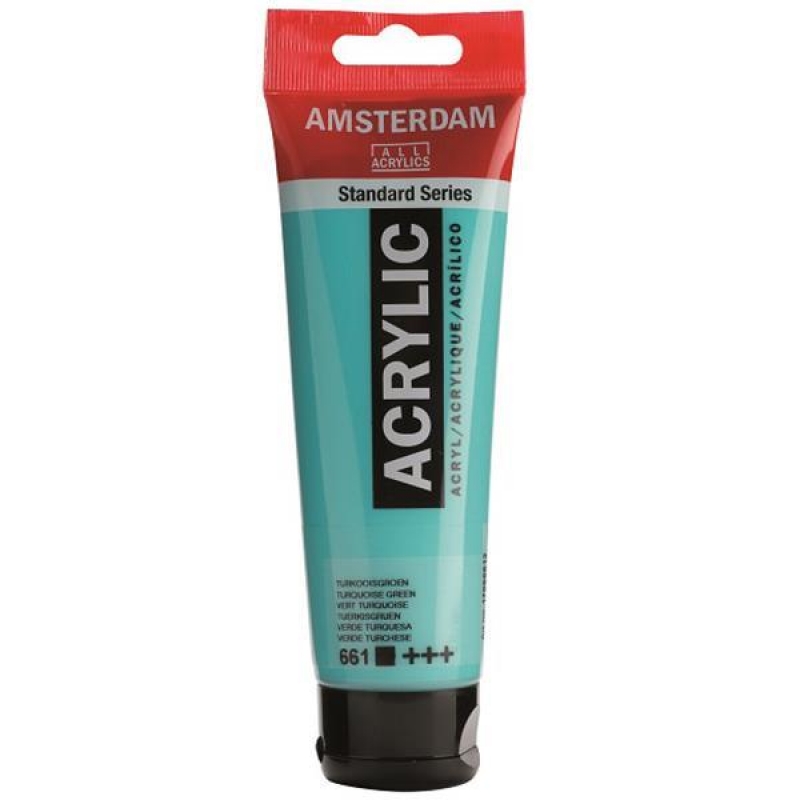 Talens amsterdam ακρυλικό χρώμα 661 turquoise green 120ml