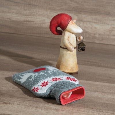 Χριστουγεννιάτικη θερμοφόρα γκρι 750ml. Χριστουγεννιάτικη θερμοφόρα γκρι 750ml.