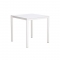 Τραπέζι μεταλλικό Nextdeco με επιφάνεια μοριοσανίδας λευκό Y75 x75 x 75εκ,