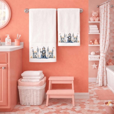 Σετ παιδικές πετσέτες Knight 100% βαμβάκι πεννιε 480gsm