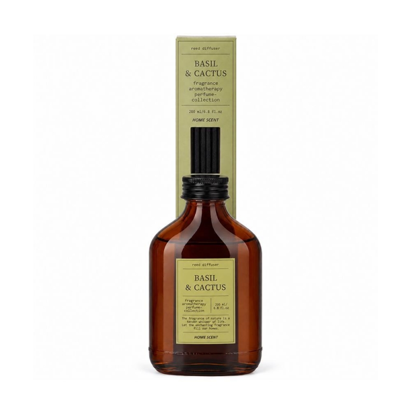 Αρωματικό χώρου diffuser Basil - Cactus 200ml.
