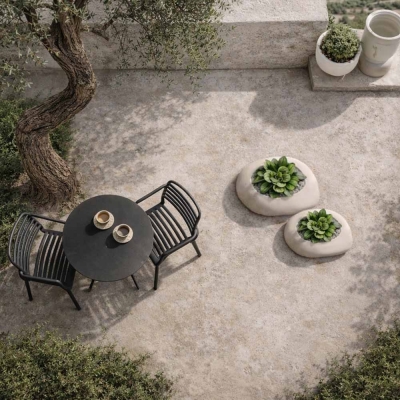 Γλάστρα - κασπώ Yeke μπεζ Υ25x55x40εκ.