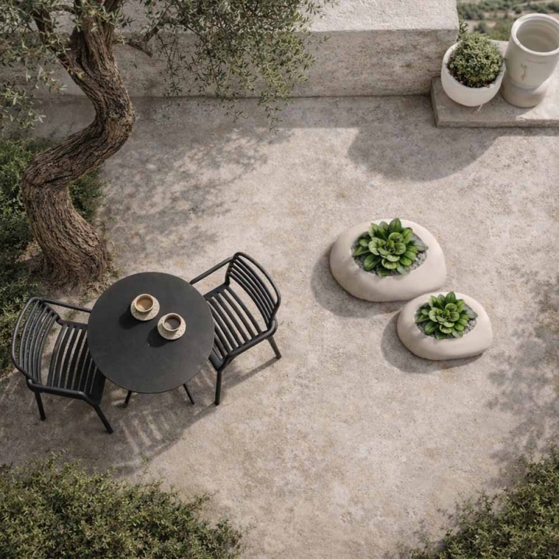 Γλάστρα - κασπώ Yeke μπεζ Υ25x55x40εκ. Γλάστρα - κασπώ Yeke μπεζ Υ25x55x40εκ.