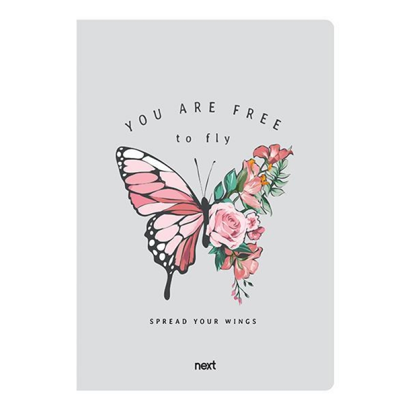 Next trends butterfly τετράδιο καρφίτσα 17x25εκ. 40φ. Next trends butterfly τετράδιο καρφίτσα 17x25εκ. 40φ.
