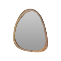 Καθρέφτης τοίχου ακανόνιστου σχήματος ξύλο μάνγκο Υ60x53x2.5εκ.