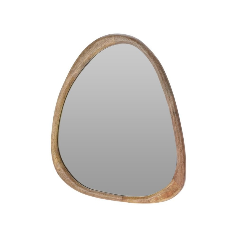 Καθρέφτης τοίχου ακανόνιστου σχήματος ξύλο μάνγκο Υ60x53x2.5εκ.