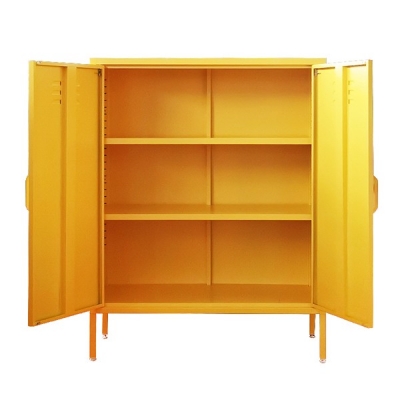 Ντουλάπα μεταλλική Nextdeco δίφυλλη κίτρινη Υ102x80x40εκ. Ντουλάπα μεταλλική Nextdeco δίφυλλη κίτρινη Υ102x80x40εκ.